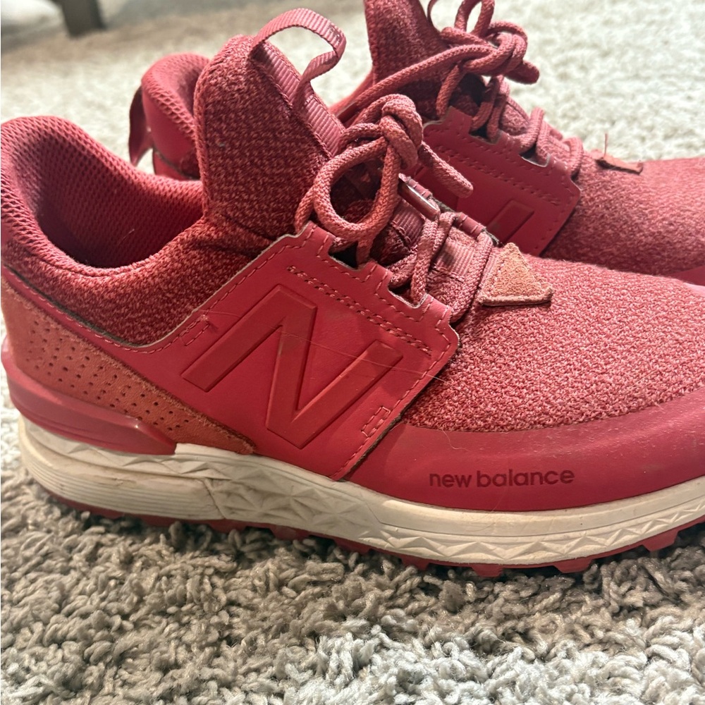New Balance Red Athletic Shoes